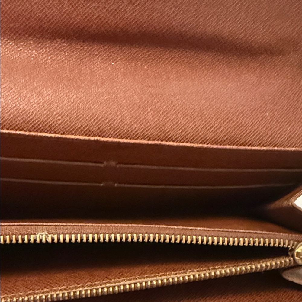 Louis Vuitton Sarah Long Brown Monogram Flap Snap Wallet Vintage - Picture 5 of 11